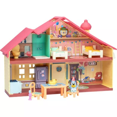 Casa delle Feste Bluey Playset Casa Giocattolo con Accessori e Personaggio 3+ Anni, Gioco Narrativo