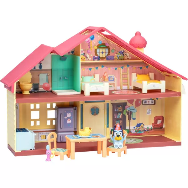 Casa delle Feste Bluey Playset Casa Giocattolo con Accessori e Personaggio 3+ Anni, Gioco Narrativo