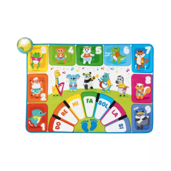 Chicco Tappeto Musicale – Tappeto Interattivo con Luci, Suoni, Quiz e 90+ Frasi, Giochi Educativi 2-5 Anni