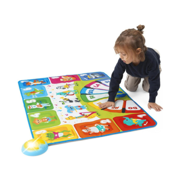 Chicco Tappeto Musicale – Tappeto Interattivo con Luci, Suoni, Quiz e 90+ Frasi, Giochi Educativi 2-5 Anni