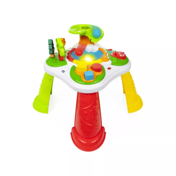 Chicco Tavolo della Foresta – Tavolo Interattivo Educativo con Luci, Suoni, Attività Manuali e Scivolo con Palline, 1+ Anno
