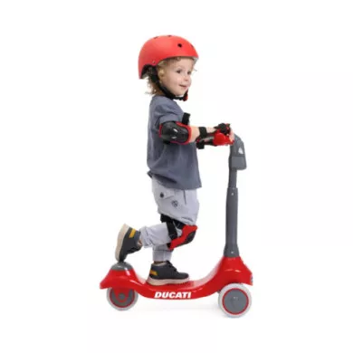 Chicco Monopattino Ducati Scooter – Monopattino Evolutivo 3 Ruote in Gomma, Leggero e Stabile, Base Antiscivolo, 2-4 Anni
