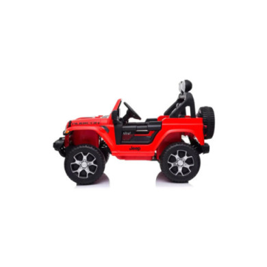 Auto Elettrica Jeep Rubicon Rossa per Bambini 3+ Anni con Radiocomando e Luci LED