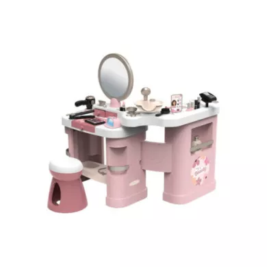 Beauty Center 3 in 1 per Bambini – Parrucchiere, Manicure e Trucco con 26 Accessori Smoby 3+ Anni