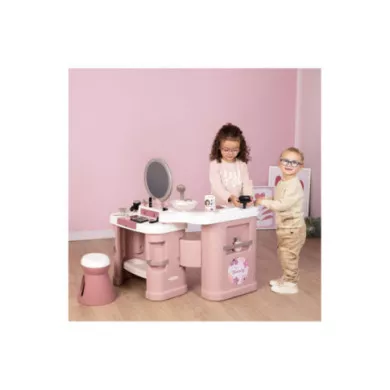Beauty Center 3 in 1 per Bambini – Parrucchiere, Manicure e Trucco con 26 Accessori Smoby 3+ Anni