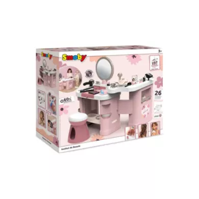 Beauty Center 3 in 1 per Bambini – Parrucchiere, Manicure e Trucco con 26 Accessori Smoby 3+ Anni