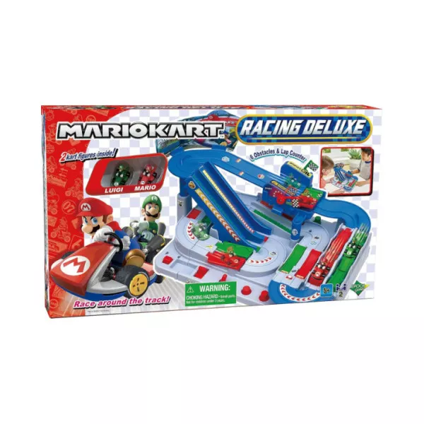 Gioco Mario Kart Racing Deluxe – Pista Interattiva con Ostacoli e Karts Mario & Luigi 5+ Anni EPOCH Games