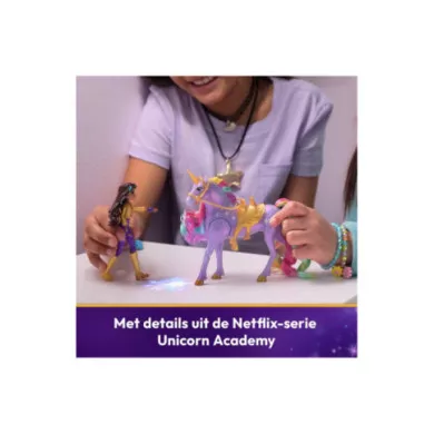 Bambola Sophia & Unicorno Wildstar Light Magic – Unicorno Luminoso Arcobaleno con Accessori Equitazione 4+ Anni Unicorn Academy