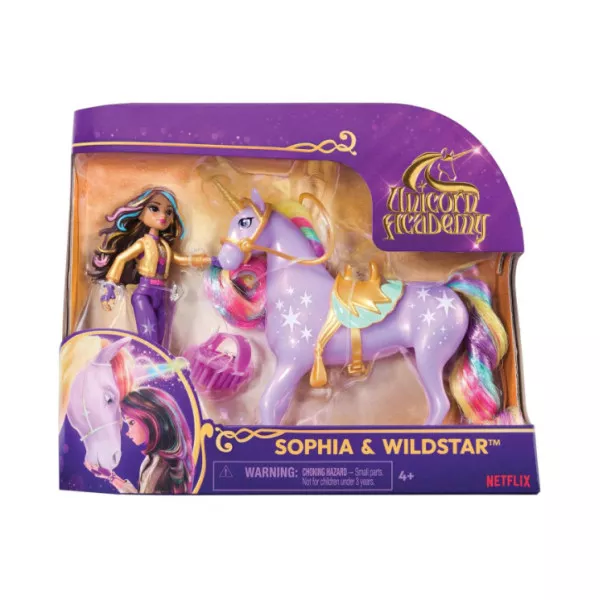 Bambola Unicorn Academy Ava & Leaf – Set con Unicorno e Accessori Equitazione/Styling 4+ Anni (Modello Casuale)