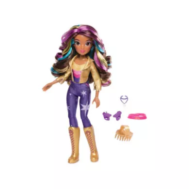 Bambola Unicorn Academy Ava 24 cm – Capelli con Meches, 7 Accessori Fashion e Styling 4+ Anni (Modello Casuale)