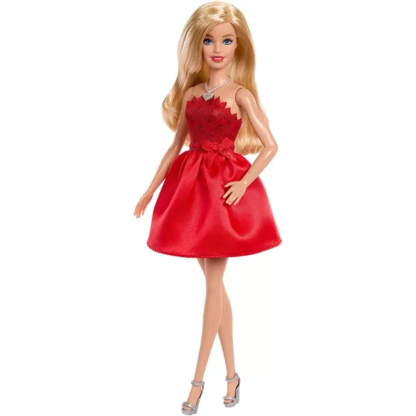 Barbie Anniversario Mattel 80° – Bambola da Collezione in Abito Rosso Rubino, Bambini 3+ Anni JGD25