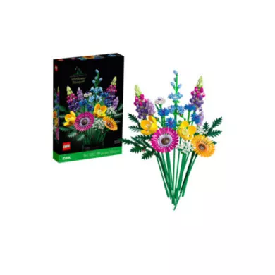 LEGO Botanicals 10313 Bouquet Fiori Selvatici Finti con Papaveri e Lavanda Artificiali, Regalo Adulti da Collezione Botanica