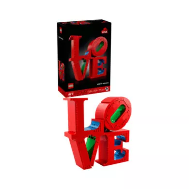 LEGO Art 31214 LOVE, Modellino da Costruire Scultura Pop di Robert Indiana, Hobby Creativo per Adulti, Regalo Donna o Uomo