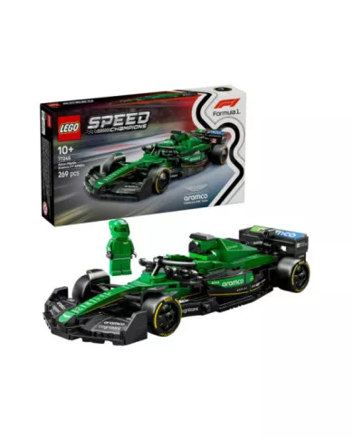 LEGO Speed Champions 77245 Auto da Corsa Aston Martin Aramco F1 AMR24 Macchina Giocattolo da Collezione con Pilota, Bambini10+