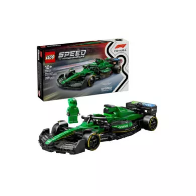 LEGO Speed Champions 77245 Auto da Corsa Aston Martin Aramco F1 AMR24 Macchina Giocattolo da Collezione con Pilota, Bambini10+