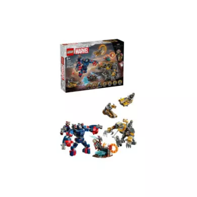 LEGO ǀ Marvel 76322 Avengers: Endgame Thor Contro Chitauri, Giocattolo con Mech, Figura di Gorilla e 7 Minifigure, Regalo 8+