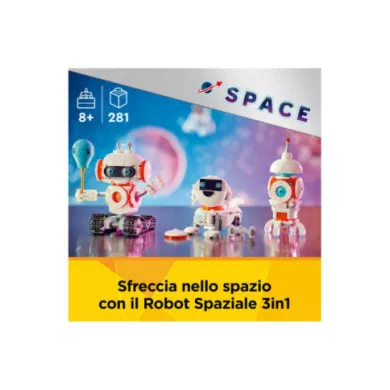LEGO Creator 3 in 1 31164 Robot Spaziale Giocattolo - Si Trasforma in Cane o in Razzo - Set di Costruzioni per Bambini 8+