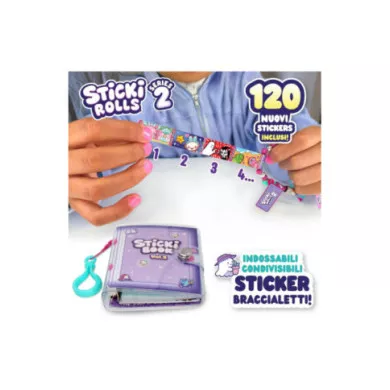 Braccialetto Stickers con Libro Ravensburger Sticki Rolls Serie 2 per Bambine 5+ Anni Gioco Creativo Collezionabile