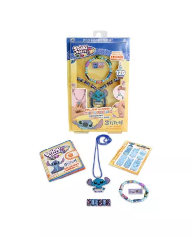 Braccialetti e Ciondolo Stitch con Stickers Ravensburger Sticki Rolls Serie 2 per Bambine 5+ Anni Gioco Creativo