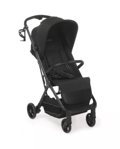 Passeggino Foppapedretti Like Ebony per Bambini 0-22 kg (0-4 Anni), Chiusura a Una Mano, Compatto in Alluminio