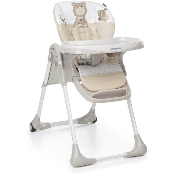 Seggiolone Foppapedretti Meeting Augh per Bambini 6 Mesi–3 Anni fino a 15 kg, Seduta Regolabile con Vassoio