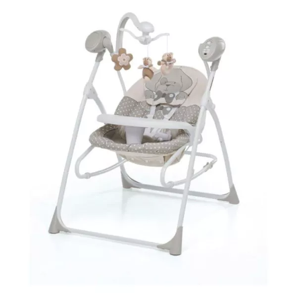 Sdraietta Altalena Foppapedretti Carillon Puppy per Neonati 0-9 kg, Dondolo Musicale con Telecomando