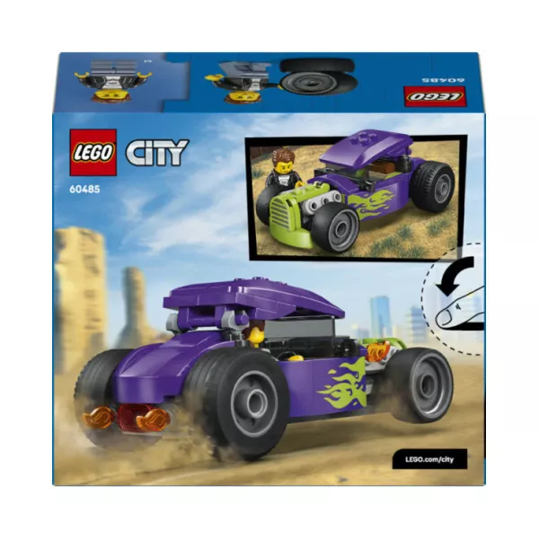 LEGO City 60485 Bolide, Macchina Giocattolo con Minifigure, Set per lo Sviluppo della Motricità Fine, Regalo per Bambini 5+