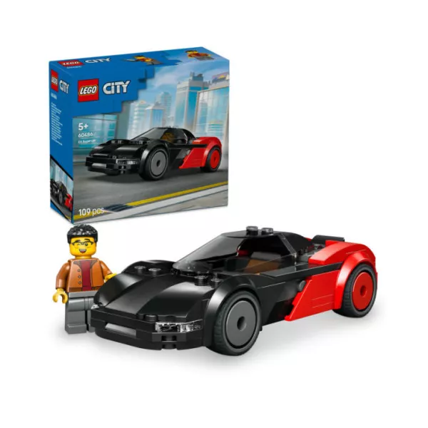 LEGO City 60486 Supercar EV, Macchina Giocattolo con Minifigure, Set per lo Sviluppo della Motricità Fine, Regalo Bambini 5+