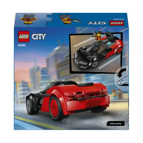 LEGO City 60486 Supercar EV, Macchina Giocattolo con Minifigure, Set per lo Sviluppo della Motricità Fine, Regalo Bambini 5+