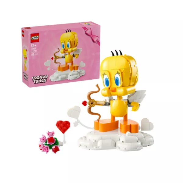 LEGO 40824 Titti, Uccellino Giocattolo Looney Tunes da Esposizione con Supporto e Accessori, Regalo per Bambine e Ragazze 12+