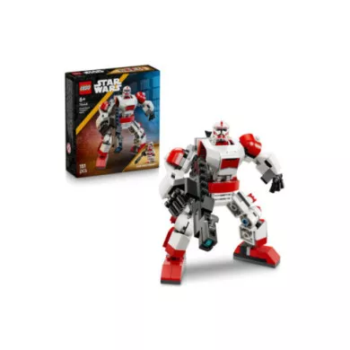 LEGO Star Wars 75448 Mech Clone Shock Trooper, Robot Giocattolo Snodabile, Action Figure con Blaster e Minifigure, Regalo 6+