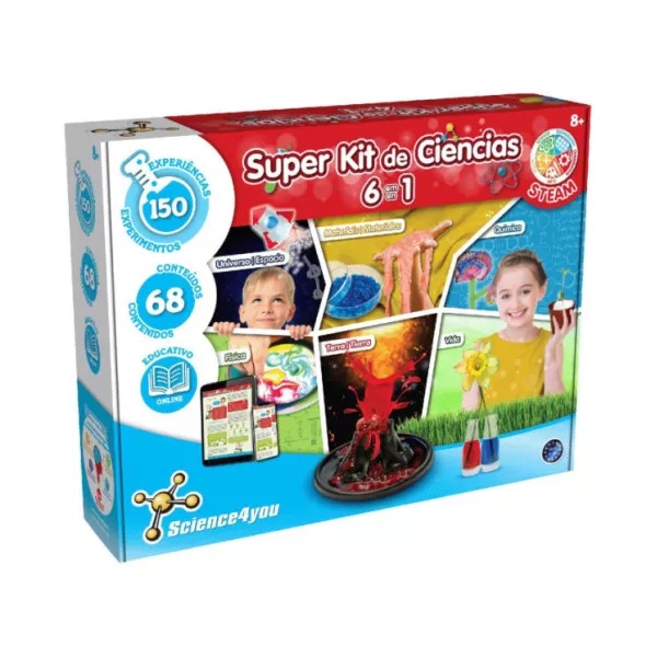 Science4You STEM Kit 6 in 1 - 150 Esperimenti Scientifici Educativi
