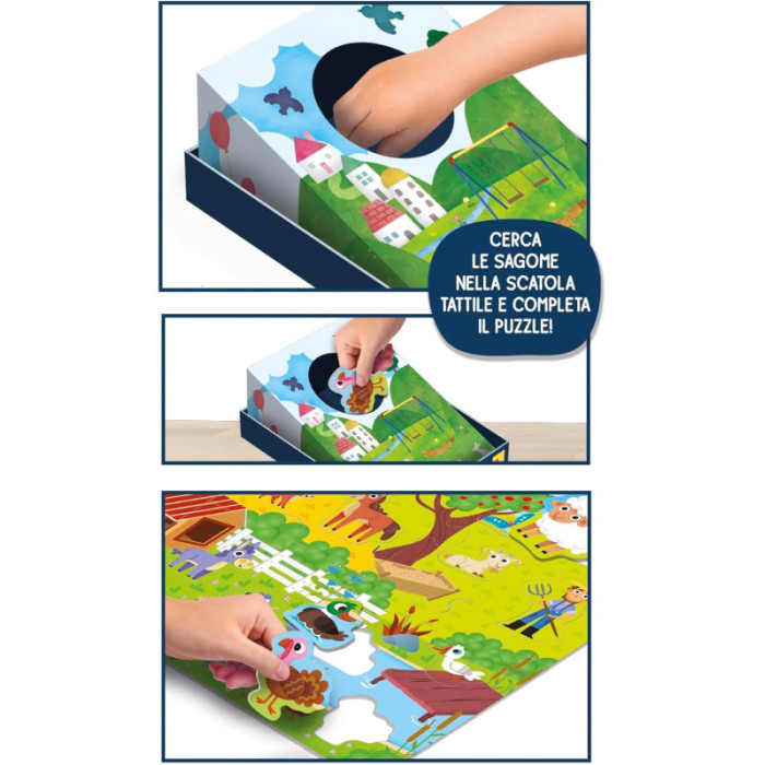 Liscianigiochi Montessori Maxi La Mia Fattoria - Gioco Tattile Educativo