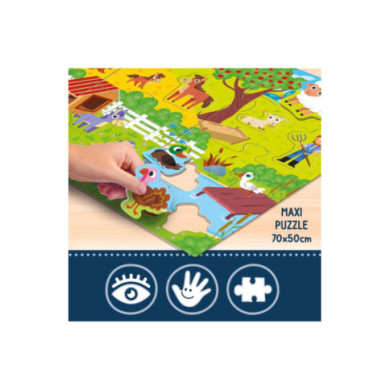 Liscianigiochi Montessori Maxi La Mia Fattoria - Gioco Tattile Educativo