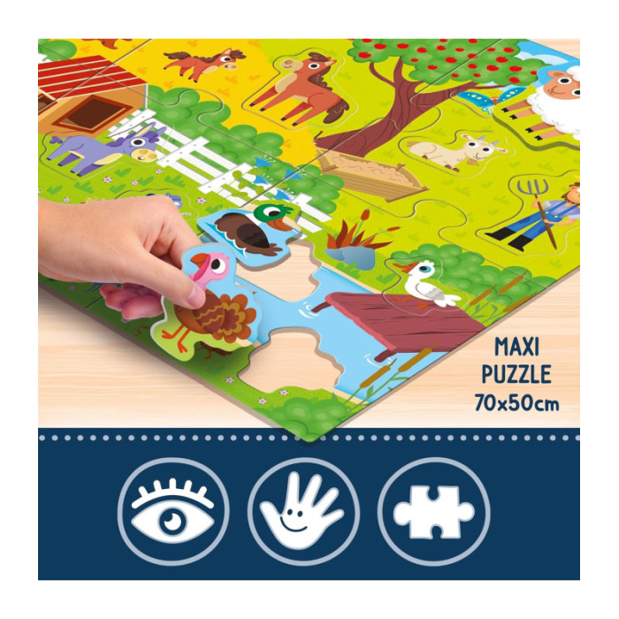 Liscianigiochi Montessori Maxi La Mia Fattoria - Gioco Tattile Educativo