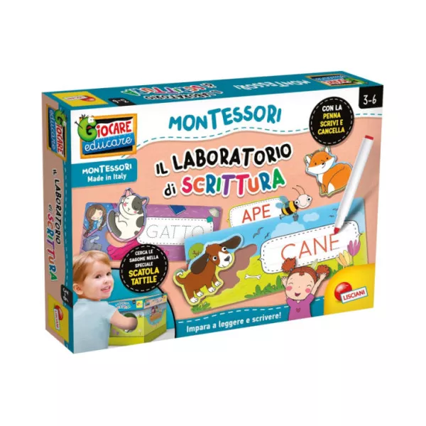 Montessori Maxi Laboratorio Scrittura 3-6 anni Liscianigiochi Made in Italy