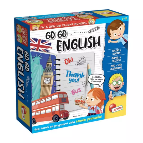 I'm a Genius TS Go English - Gioco Educativo Inglese Bambini 3 Livelli