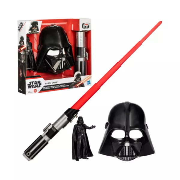 Star Wars Darth Vader Kit - Spada Laser, Maschera e Figura per Bambini 5+