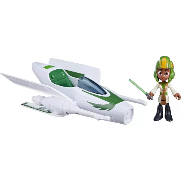 Star Wars Kai Brightstar Pilota Jedi con Nave Spaziale 10 cm