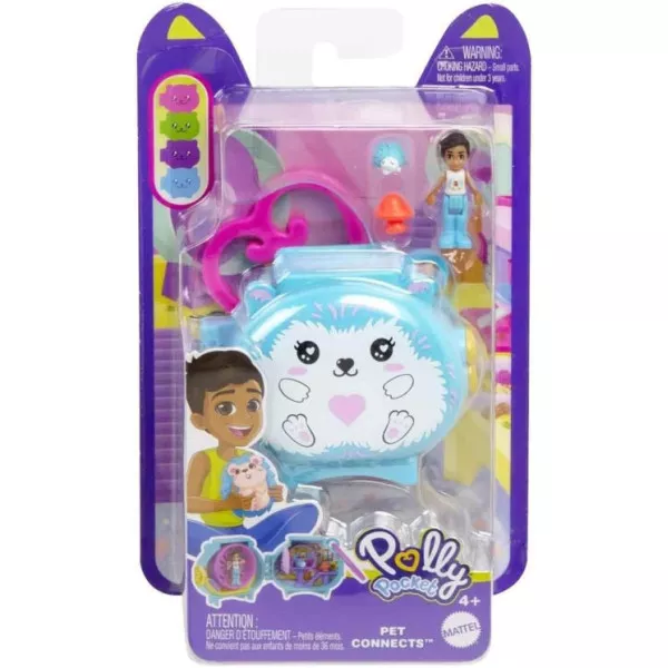 Polly Pocket Mini Mondo Pet Riccio - Set compatto per bambine dai 4 anni