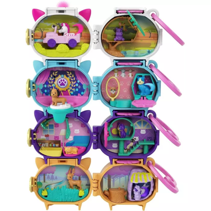 Polly Pocket Medaglione Animali da Collezione Mattel