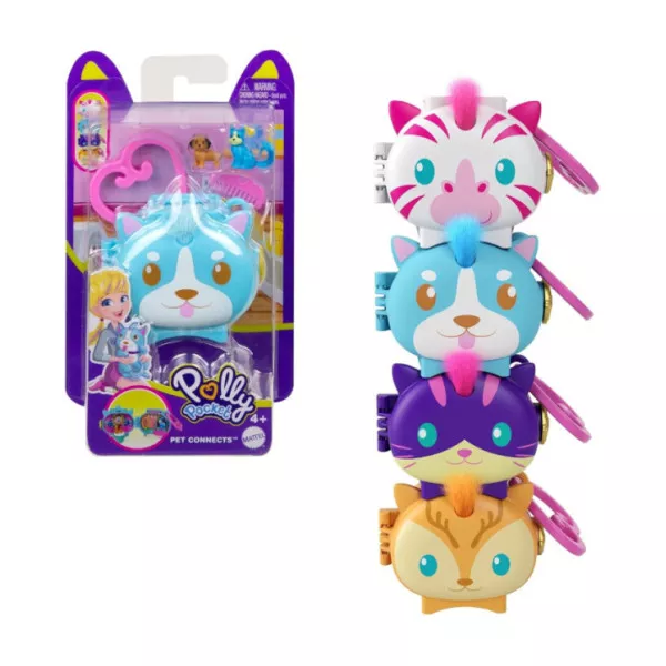 Polly Pocket Medaglioni Animali Domestici da Collezione Mattel