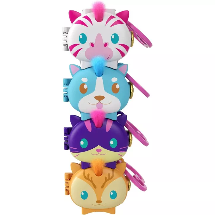 Polly Pocket Medaglioni Animali Domestici da Collezione Mattel