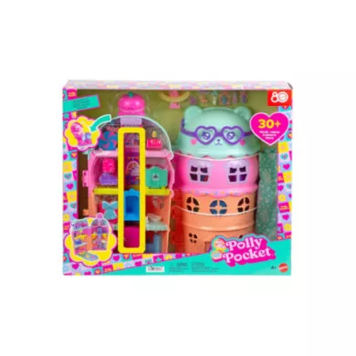 Polly Pocket Gelato Casa - Playset compatto con 2 bambole e 25 accessori