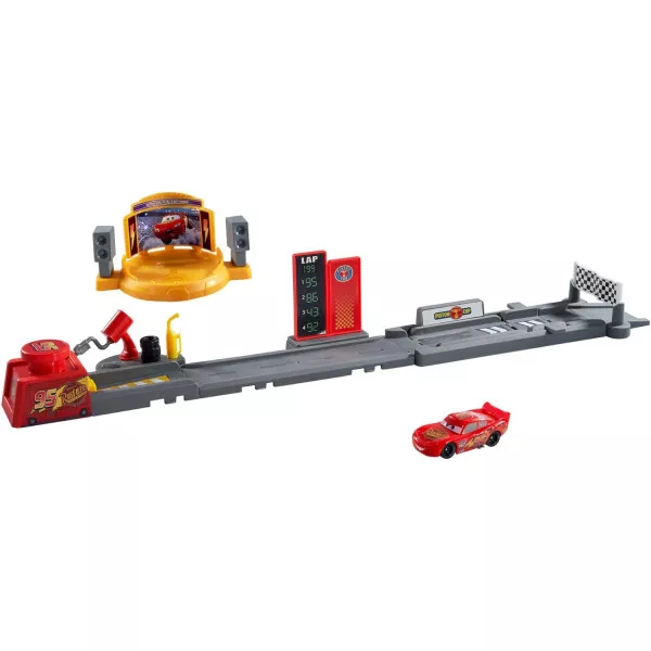 Mattel Cars Pista di Lancio Piston Cup - Set con Saetta McQueen, 50cm, 4+ anni