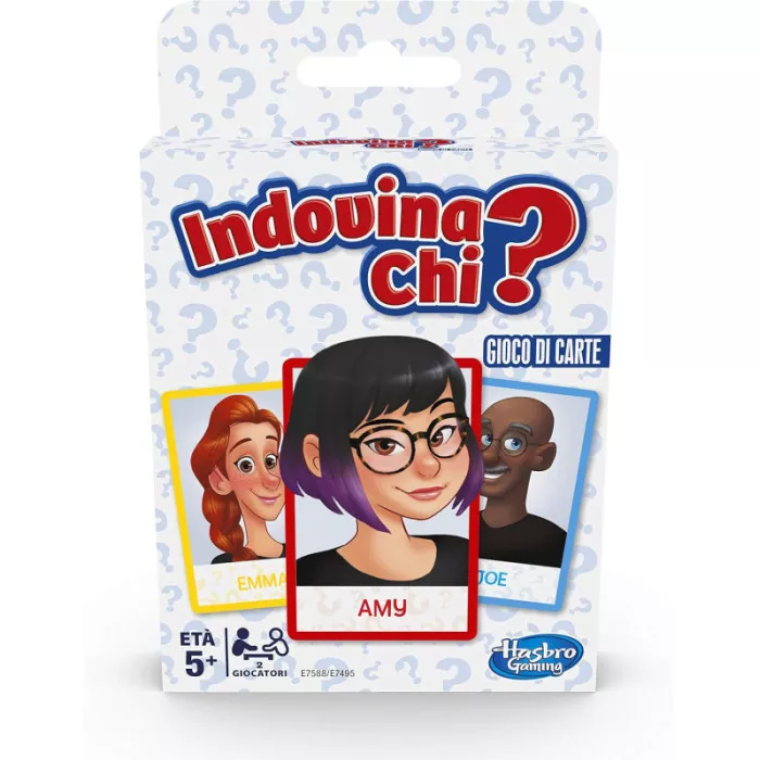 Indovina Chi? Gioco di Carte - Party Game Rapido da Viaggio Hasbro Gaming