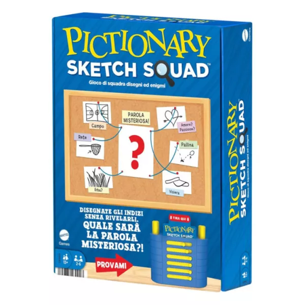 Pictionary Sketch Squad Mattel - Gioco di Disegno Cooperativo 2-6 Giocatori 13+