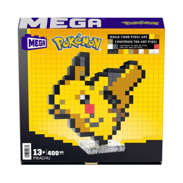 MEGA Pokémon Pikachu Pixel Art 400 Pezzi da Costruire - Set Retrò