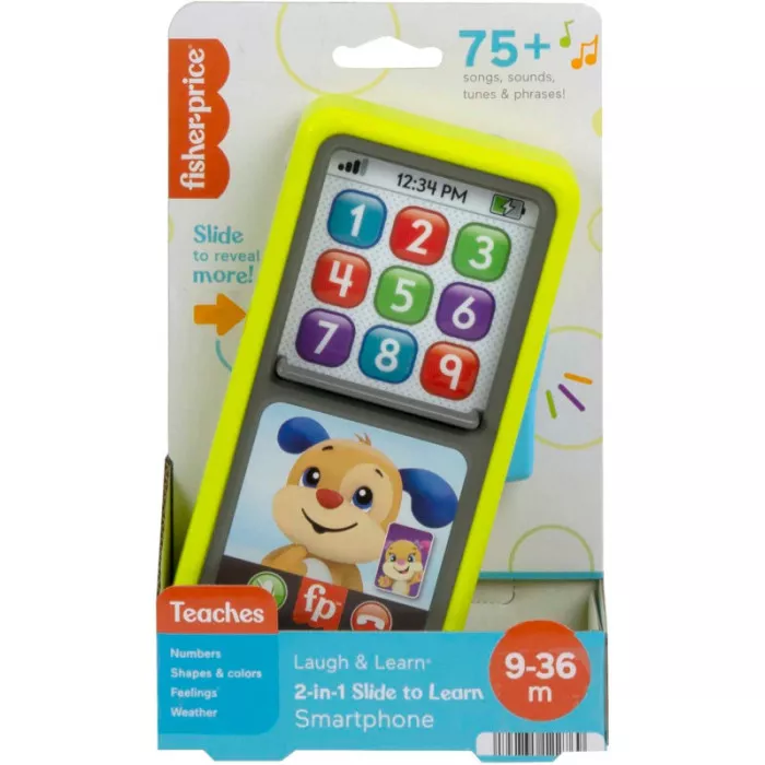Smartphone Scorri e Impara - Telefono Giocattolo Didattico 9-36 Mesi Fisher Price
