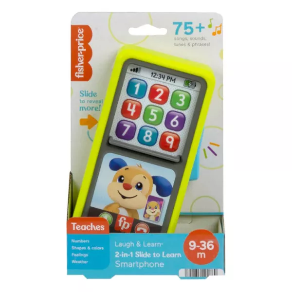 Smartphone Scorri e Impara - Telefono Giocattolo Didattico 9-36 Mesi Fisher Price
